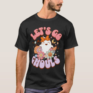 Let's Go Ghouls Halloween Ghost Outfit Costume Ret T-Shirt