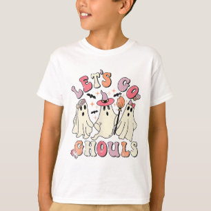 Let's Go Ghouls Halloween Ghost Outfit Costume Ret T-Shirt
