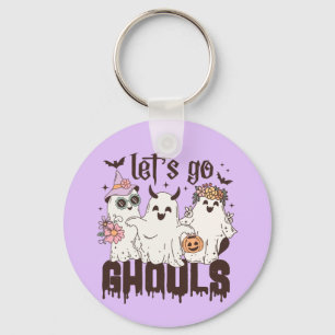 Let's Go Ghouls Halloween Key Ring