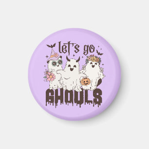 Let's Go Ghouls Halloween Magnet