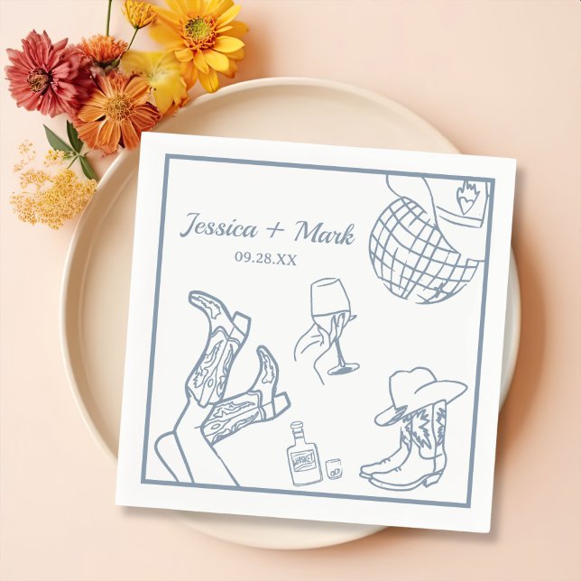 Let's Go Girl Nashville Bachelorette Party Napkin (Creator Uploaded)