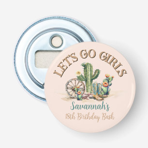 Lets Go Girls Blush Pink Birthday Party Keepsake Bottle Opener