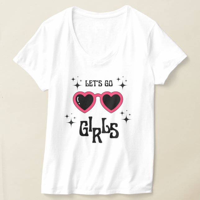 Let's go girls Disco Bachelorette Party T-Shirt (Laydown)