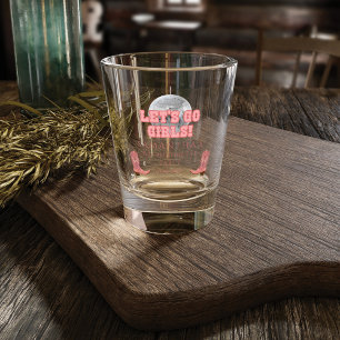 Lets Go Girls Disco Cowgirl Bachelorette Party Shot Glass
