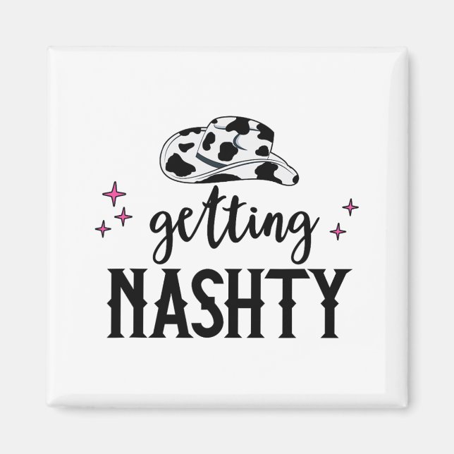 Let's Go Girls Getting Hitched Nashty Bride Gettin Magnet (Front)