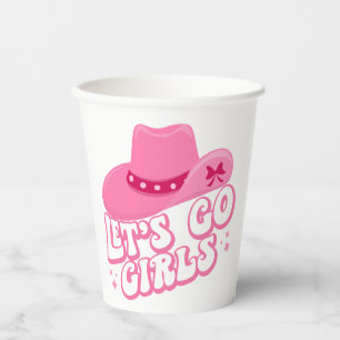 Let's Go Girls, Girls Trip, Retro Graphic Paper Cups