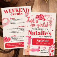 Let's Go Girls Nashville Bachelorette Itinerary