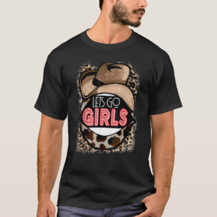 Lets Go Girls Vintage Western Country Cowgirl Boot T-Shirt