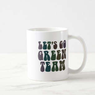 Let's Go Green Team Retro War Game 60's Summer Cam Coffee Mug