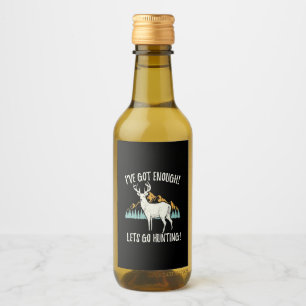 Let's Go Hunting Wine Label