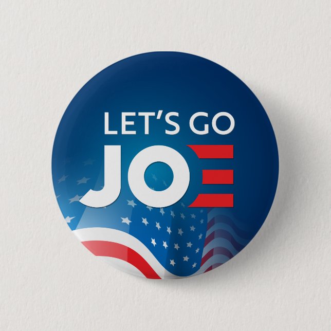 Let's Go Joe! Biden President 2020 - Anti-Trump 6 Cm Round Badge (Front)