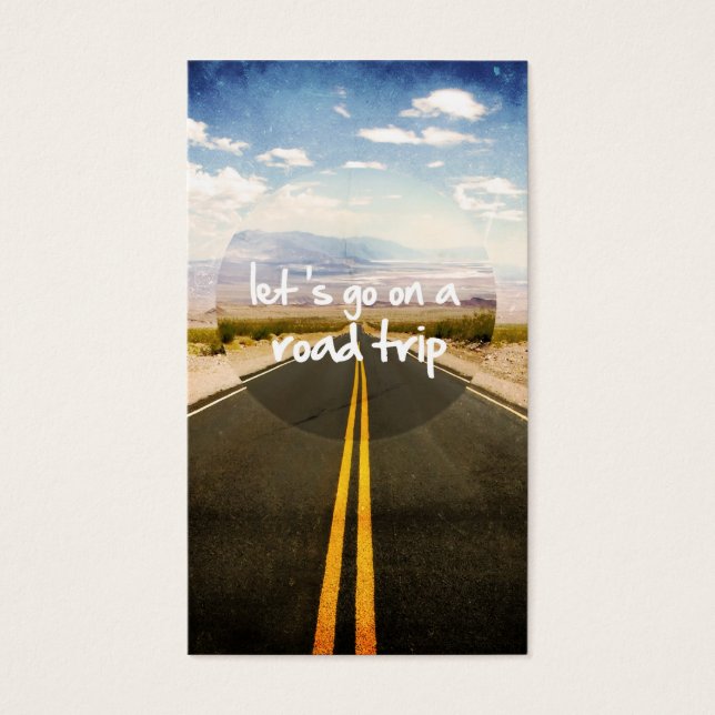 Let's go on a road trip (Front)