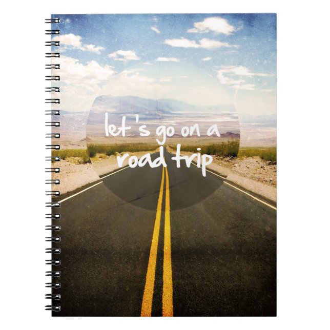 Let's go on a road trip notebook (Front)