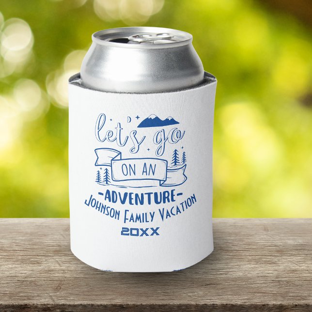Let's Go on an Adventure Family Vacation Can Cooler (Creator Uploaded)