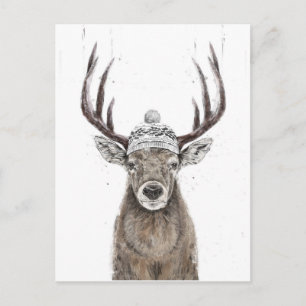 Let's go outside postcard