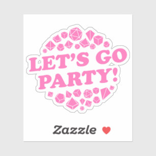 Lets Go Party Hot Pink Dice