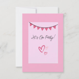 Let's Go Party Invite