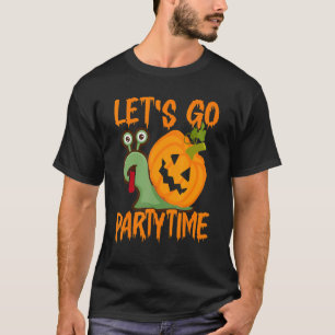 Let's Go Party Time Snail Halloween Party T-Shirt