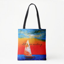 Let's Go Sailing Tote - Jenny Simon Merchanise