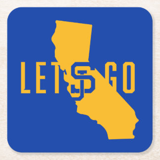 lets go SJ Square Paper Coaster