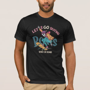 Let's Go Skate" unique T-shirt design: