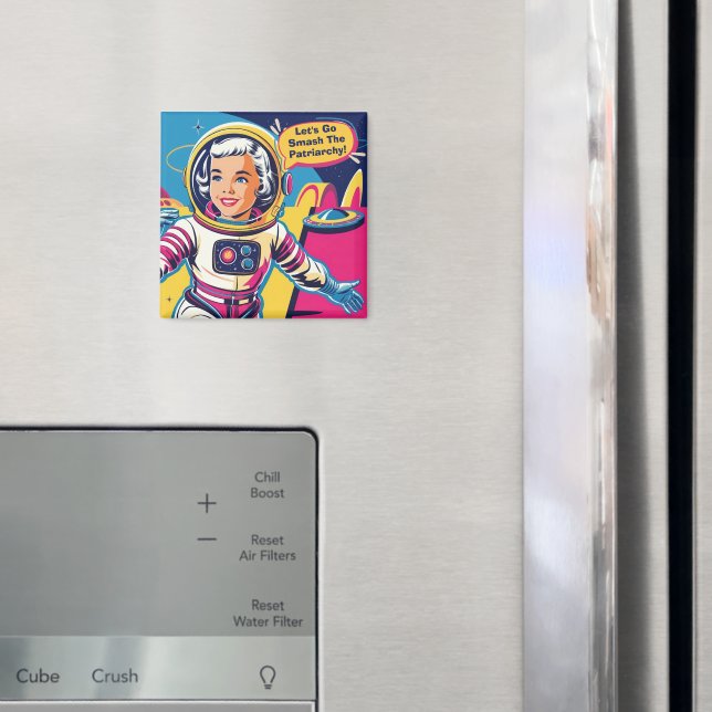 Let's Go Smash The Patriarchy Feminist Magnet (In Situ (Fridge))