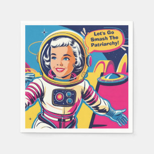 Let's Go Smash The Patriarchy Feminist Napkin