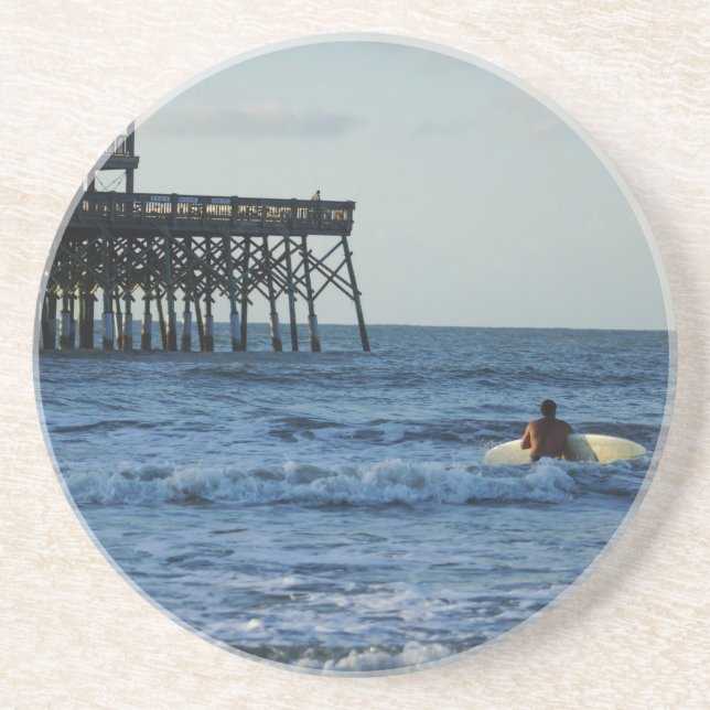 Let's Go Surfing Coaster (Front)