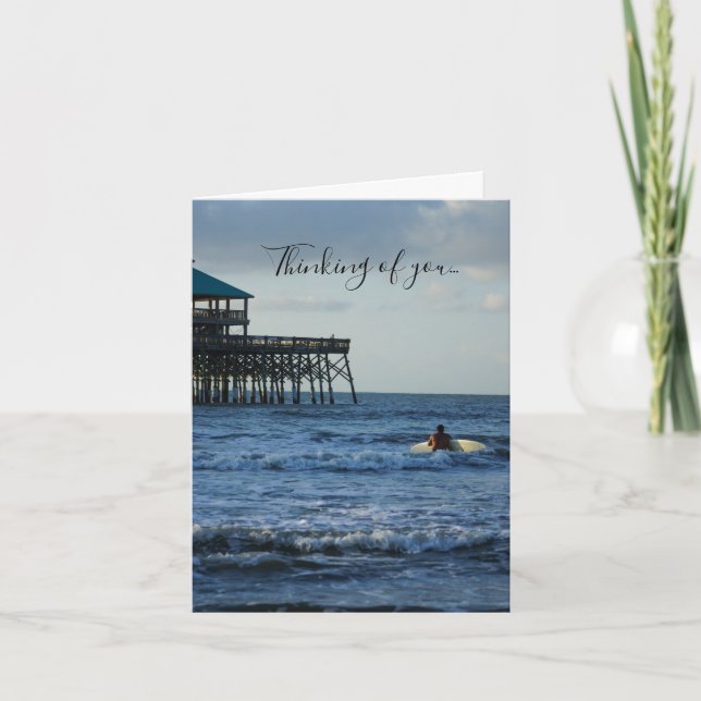 Let's Go Surfing Thinking Of You Card (Front)