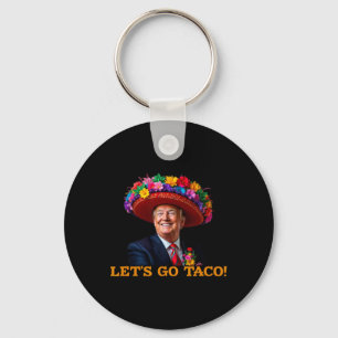 Let's Go Taco 2 Key Ring
