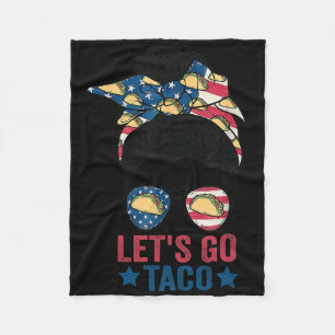 Let's Go Taco 32 Fleece Blanket