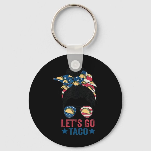 Let's Go Taco 32  Key Ring (Front)