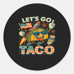 Let's Go Taco 42 Classic Round Sticker
