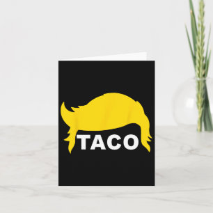 Let's Go Taco Funny Taco Hair Card
