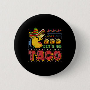 Let's Go Taco Funny Trump Always Chickens Out 27 6 Cm Round Badge