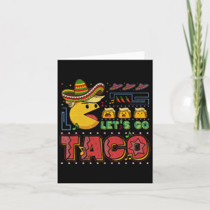 Let's Go Taco Funny Trump Always Chickens Out 27 Card