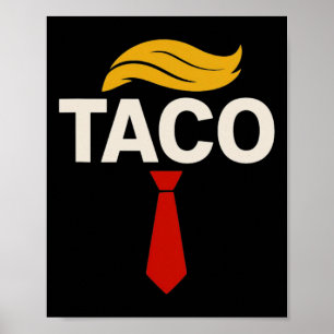 Let's Go Taco Funny Trump Always Chickens Out _3 Poster