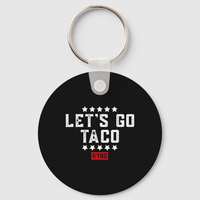 Let's Go Taco &#   Key Ring (Front)