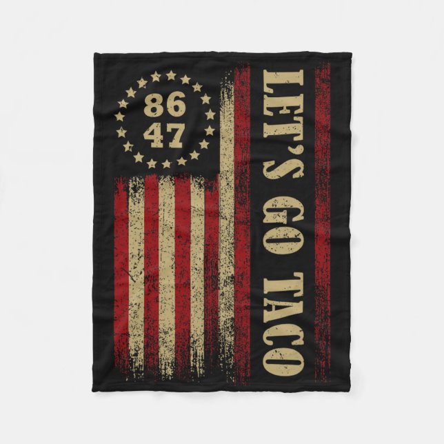 Let's Go Taco Let's Go Taco 2  Fleece Blanket (Front)