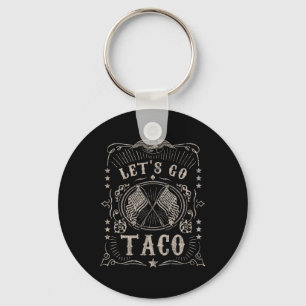 Let's Go Taco Patriotic Shirt  Key Ring