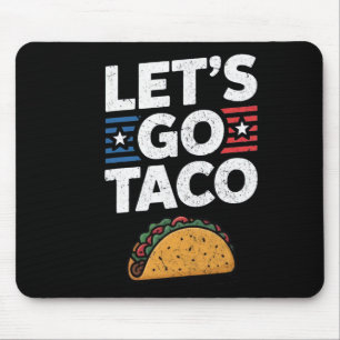 Let's Go Taco Retro Let's Go Taco Vintage Mouse Pad