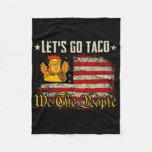 Let's Go Taco Shirt Funny Let's Go Taco 5  Fleece Blanket