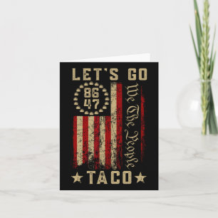 Let's Go Taco Shirt Let's Go Taco 3  Card