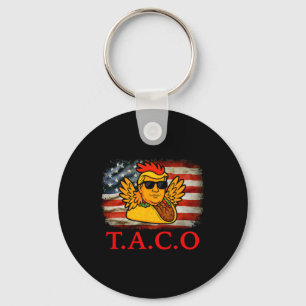 Let's Go Taco Shirt T.a.c.o Funny Trendy Chicken T Key Ring