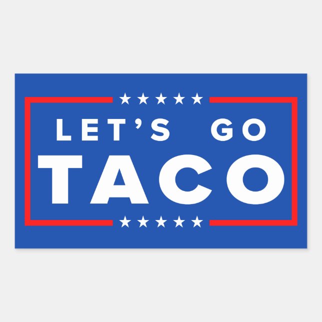 Let's Go Taco Sticker (Front)