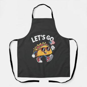 Let's Go TACO Trump 4th Of July Taco Lovers Apron