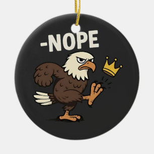 Let's Go TACO Trump  4th Of July Taco Lovers Ceramic Tree Decoration