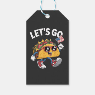 Let's Go TACO Trump 4th Of July Taco Lovers Gift Tags