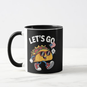 Let's Go TACO Trump 4th Of July Taco Lovers Mug