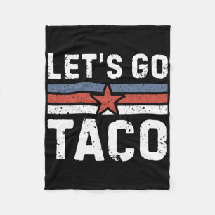 Let's Go Taco - Vintage 2  Fleece Blanket